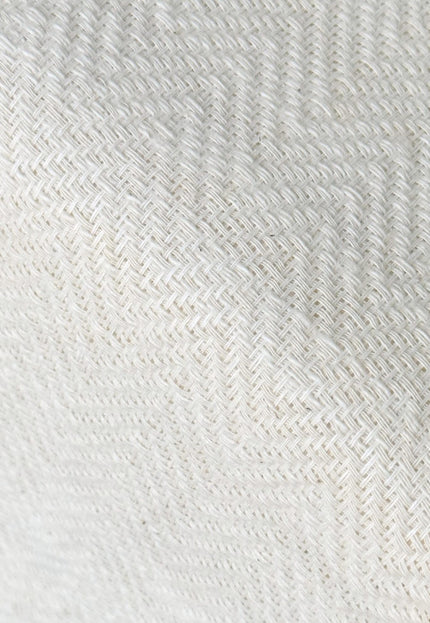 Handwoven Cotton Herringbone Fabric, 230 GSM, 48" Wide