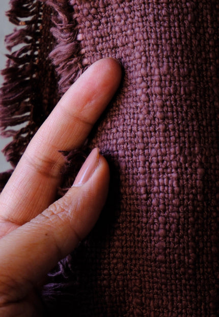Handwoven Wool-Cotton Blend Slub Fabric | 270 GSM | 50” Wide