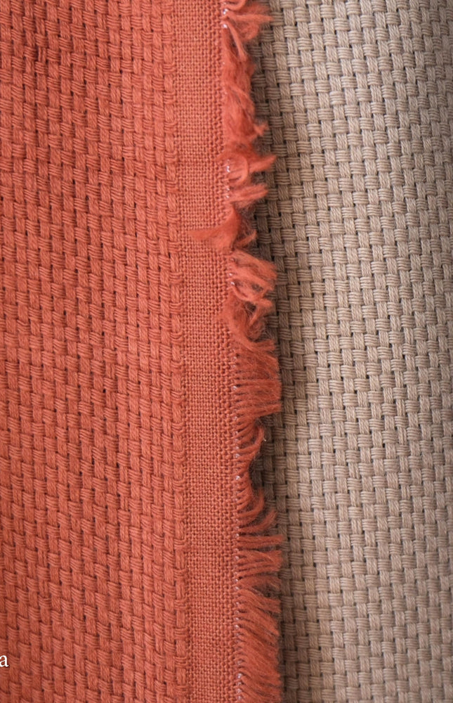 Cotton–Wool Hopsack Weave Fabric | 54″ Wide, 130 GSM