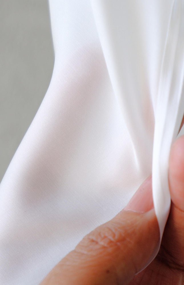 Vegan Bamboo Silk Fabric by the Yard - Smooth Silky Drape, 44” Wide | 135 GSM