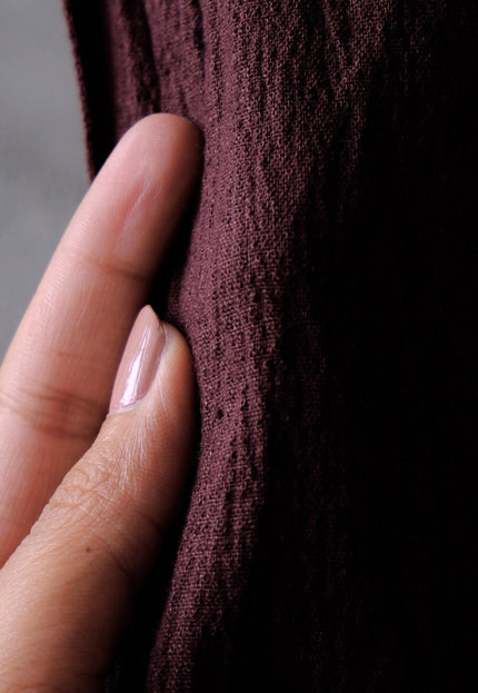 Linen-Merino Wool Spandex Stretch Fabric, 38" Wide, 260 GSM (2-Way Stretch)