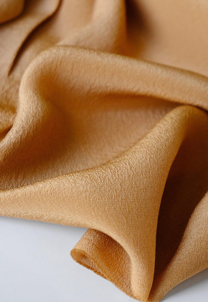 Raw Mulberry Crepe Silk Fabric by the Yard - 19-20 Momme, 44” Wide, 85 GSM