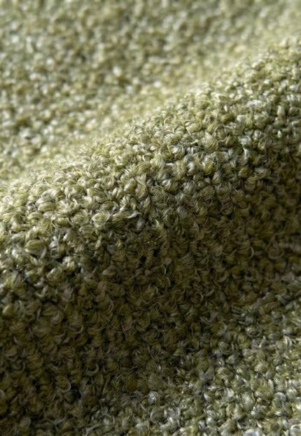 Greige Yak Wool Bouclé Fabric By The Yard: Handloom 44" Wide, 370 GSM