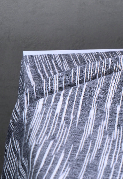 Indigo Handwoven Kasuri Fabric, 45" Wide, 300 GSM