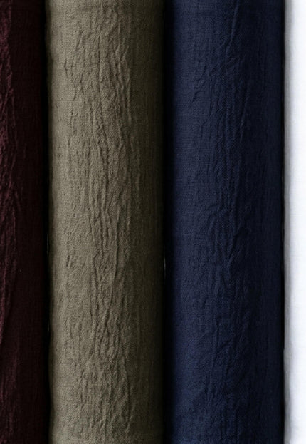 Linen-Merino Wool Spandex Stretch Fabric, 38" Wide, 260 GSM (2-Way Stretch)