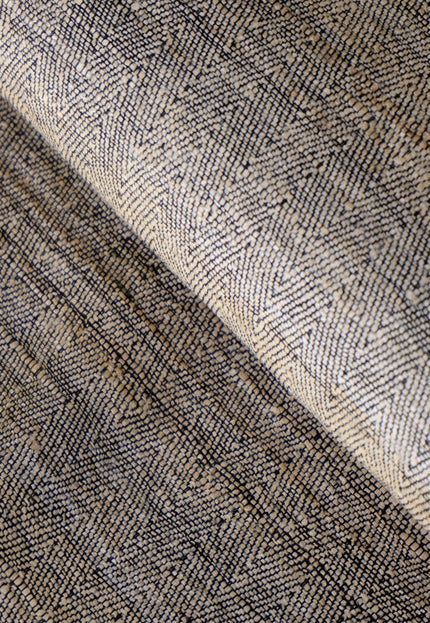 Reversible Handwoven Tussar Silk Fabric, 220 GSM Wild Silk, 44” Wide