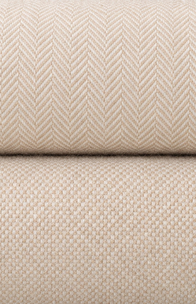Yak Wool Tweed Fabric by the yard: Beige, 58" Wide, 353 GSM