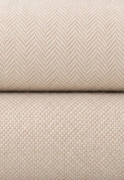 Yak Wool Tweed Fabric by the yard: Beige, 58" Wide, 353 GSM