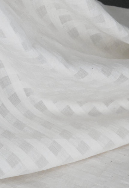 200-count Self-Checkered Bengal Muslin Cotton Fabric | 44" Wide | 90 GSM