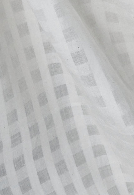 200-count Self-Checkered Bengal Muslin Cotton Fabric | 44" Wide | 90 GSM
