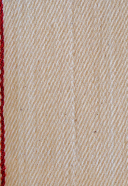 Handwoven Indigo Cotton Denim Fabric, Lightweight (210 GSM) Twill with 2 Red Selvedge