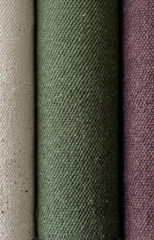 Handwoven Hmong Hemp Twill Fabric, 450 GSM, 30" Wide