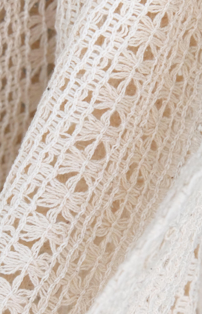 Crocheted Cotton Fabric, 41" Wide, 170 GSM