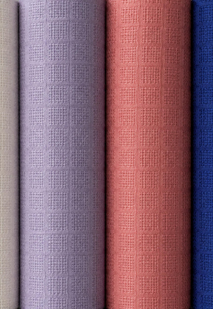 Naturally Dyed Organic Cotton Dobby Fabric, Dotted Textured Weave, 300 GSM, 45” Wide