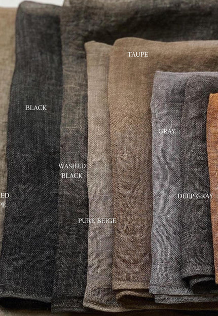 Naturally Dyed Linen Sheer Gauze Fabric, 54" Wide, 80 GSM