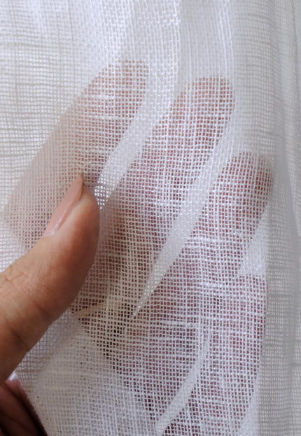 Naturally Dyed Linen Sheer Gauze Fabric, 54" Wide, 80 GSM