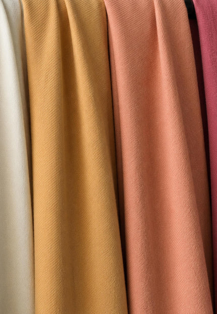 Merino Wool Twill Fabric By The Yard: 44" Wide, 110 GSM