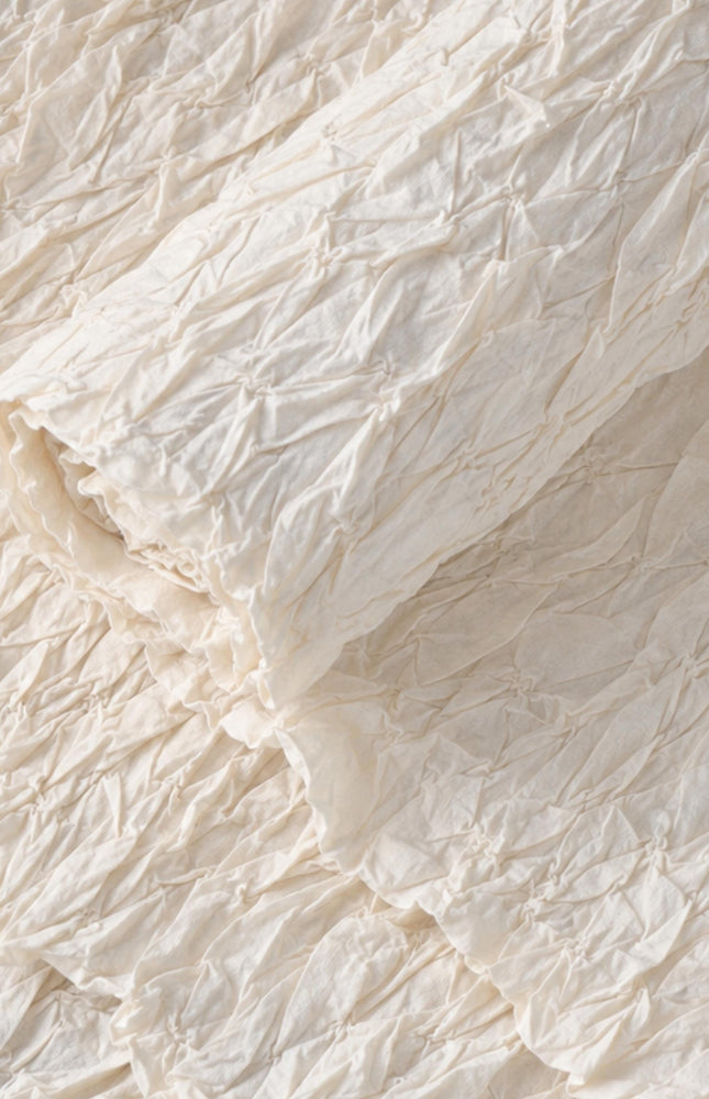 Textured Tufted Cotton Fabric, Manually Stitched | 18" Wide | 200 GSM