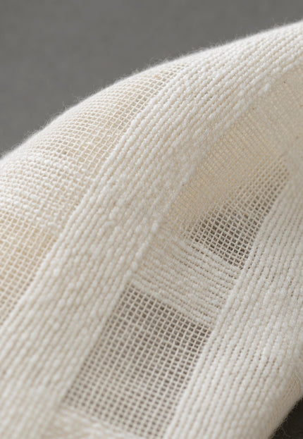 Self-Checkered Handloom Kala Cotton Fabric, 45" Wide, 157 GSM