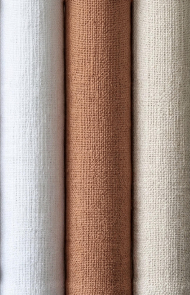 Handwoven Wool-Cotton Blend Slub Fabric | 270 GSM | 50” Wide