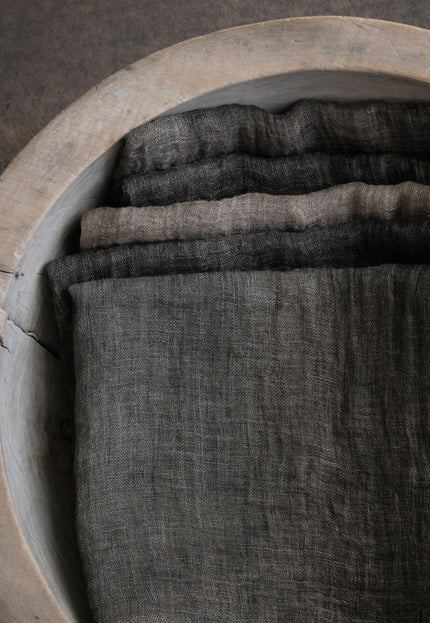 Naturally Dyed Linen Sheer Gauze Fabric, 54" Wide, 80 GSM