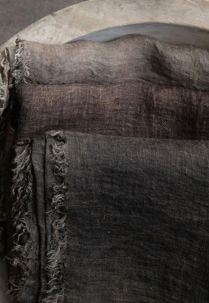 Naturally Dyed Linen Sheer Gauze Fabric, 54" Wide, 80 GSM