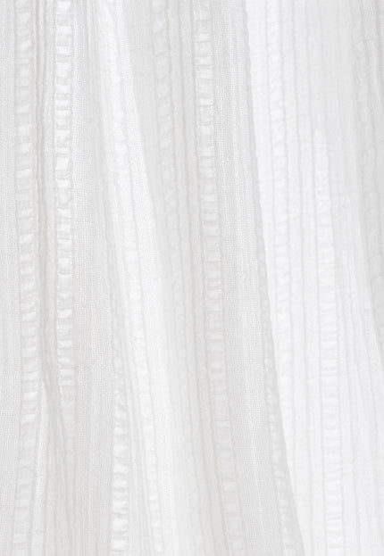 Double-Cloth Seersucker Pure Cotton Fabric, 58" Wide, 122 GSM