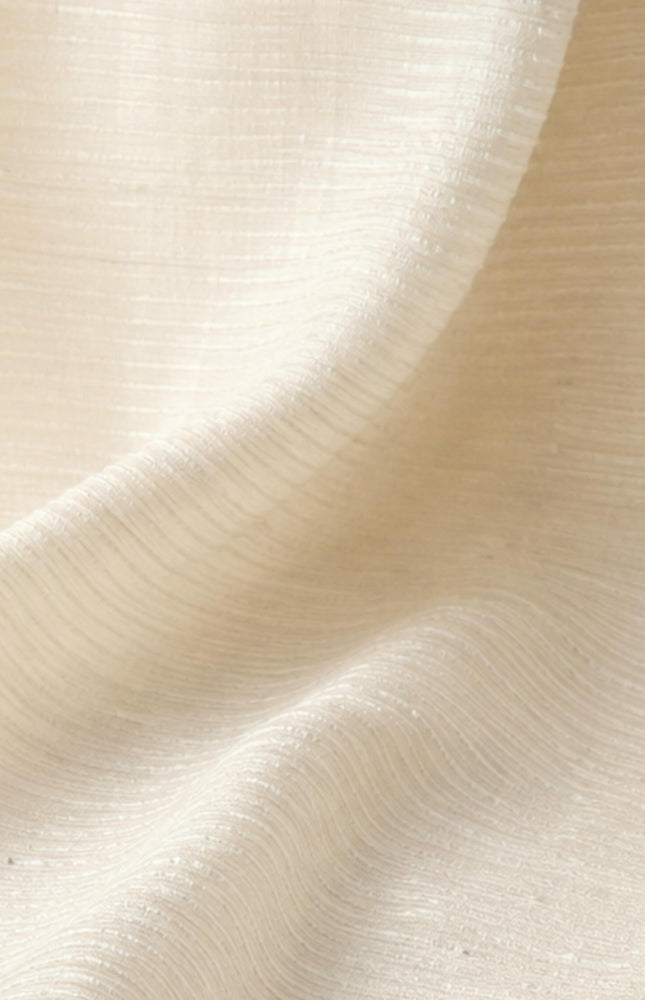 Tussar Silk Noil Striped Fabric | 280 GSM | 44” Wide