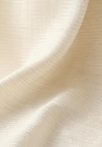 Tussar Silk Noil Striped Fabric | 280 GSM | 44” Wide