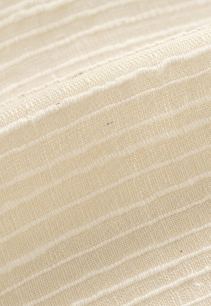 Tussar Silk Noil Striped Fabric | 280 GSM | 44” Wide
