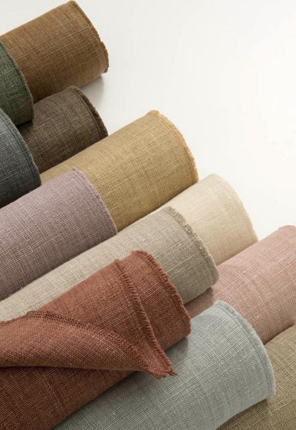 Naturally Dyed Handwoven Hemp Fabric | Heavyweight 380 GSM | 44" Wide
