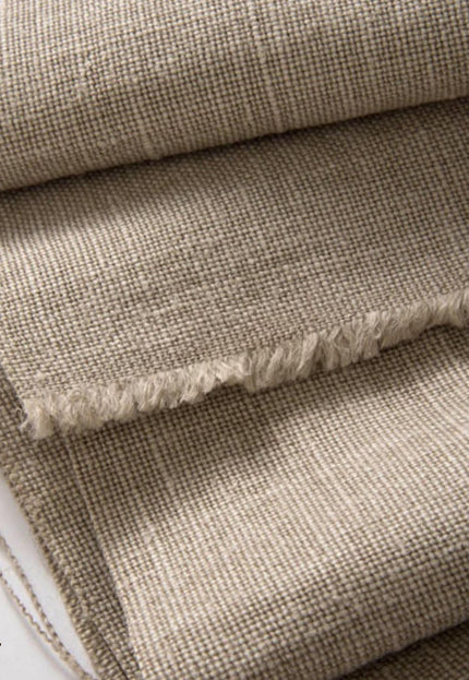 Naturally Dyed Handwoven Hemp Fabric | Heavyweight 380 GSM | 44" Wide