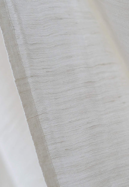 Handwoven Silk Linen Fabric, 128 GSM, 44" Wide