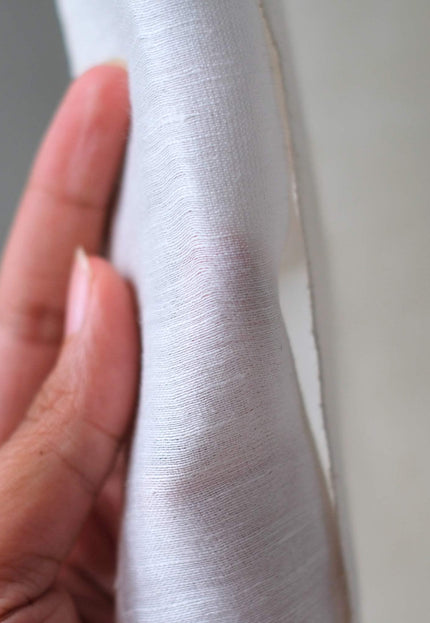 Handwoven Silk Linen Fabric, 128 GSM, 44" Wide