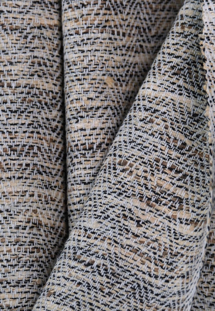 Undyed Wild Silk & Yak Wool Blend Fabric, 280 GSM, 44–45" Wide