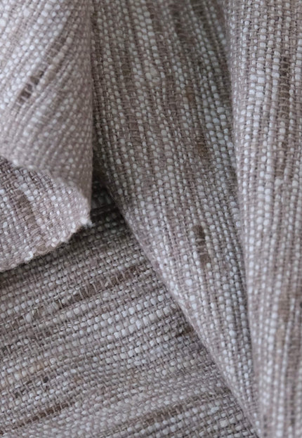 Handwoven Undyed Textured Wild Silk Fabric, 280 GSM, 45" Wide
