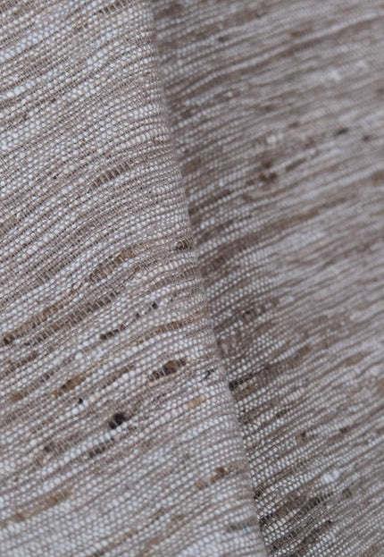 Handwoven Undyed Textured Wild Silk Fabric, 280 GSM, 45" Wide