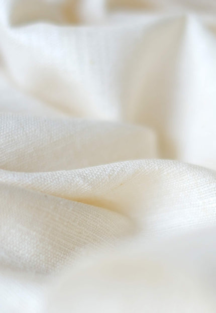 Handwoven Mulberry Peace Silk Fabric, Natural Ivory Ahimsa Matka Silk, 44” Wide, 165 GSM