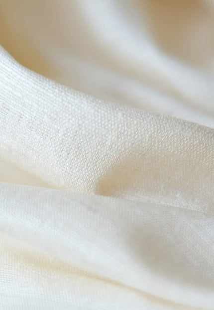Handwoven Mulberry Peace Silk Fabric, Natural Ivory Ahimsa Matka Silk, 44” Wide, 165 GSM