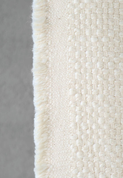 Handwoven Sashiko-Inspired Kala Cotton & Kutch Wool Fabric, 52” Wide, 600 GSM