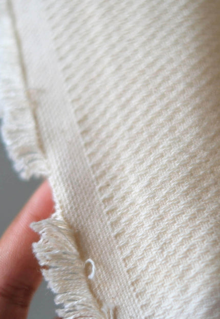 Shiro Trace Sashiko-Inspired Cotton Fabric, 250 GSM, 60" Wide