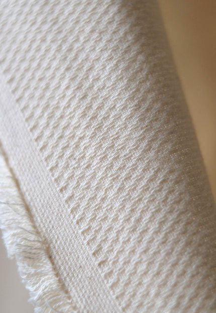 Shiro Trace Sashiko-Inspired Cotton Fabric, 250 GSM, 60" Wide