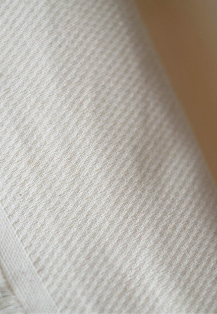 Shiro Trace Sashiko-Inspired Cotton Fabric, 250 GSM, 60" Wide