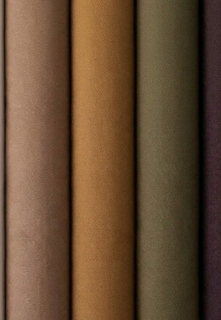 Mid-weight Cotton Twill Fabric, 58" Wide, 240 GSM