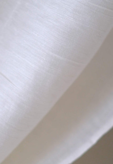 Handwoven Silk Linen Fabric, 128 GSM, 44" Wide