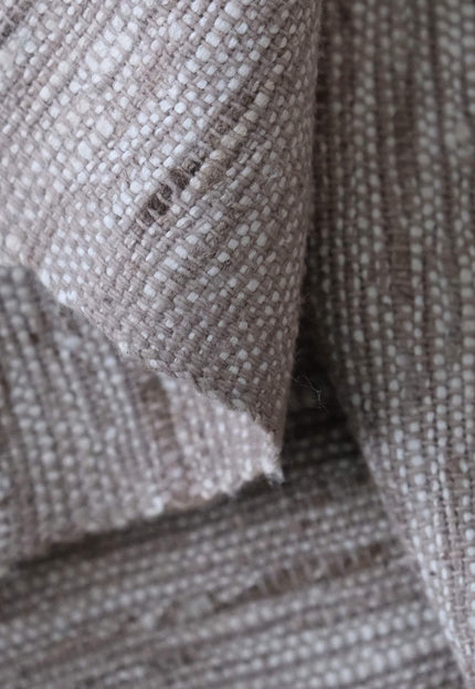 Handwoven Undyed Textured Wild Silk Fabric, 280 GSM, 45" Wide