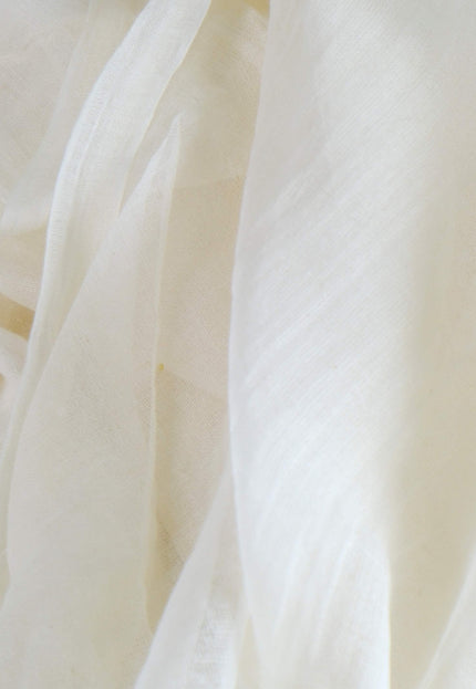 400 Count Handwoven Bengal Cotton Muslin Gauze Fabric, 44” Wide, 30 GSM