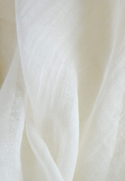 400 Count Handwoven Bengal Cotton Muslin Gauze Fabric, 44” Wide, 30 GSM