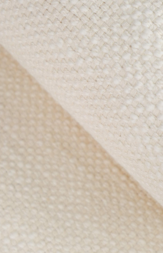 Handwoven Sashiko-Inspired Kala Cotton & Kutch Wool Fabric, 52” Wide, 600 GSM