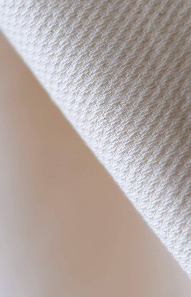 Shiro Trace Sashiko-Inspired Cotton Fabric, 250 GSM, 60" Wide